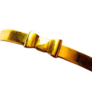 VTG - Kate Spade Take a Bow Gold Tone Bangle Bracelet
